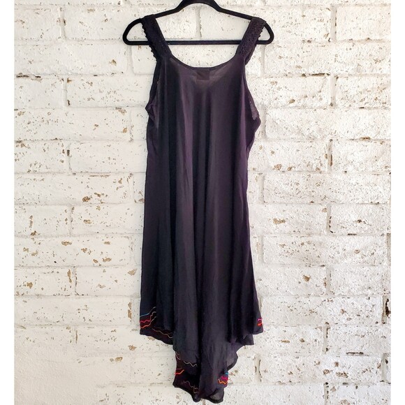 Exist Multicolored Rayon Embroidered Dress Beach Cover-up Free Size Travel - Picture 2 of 9